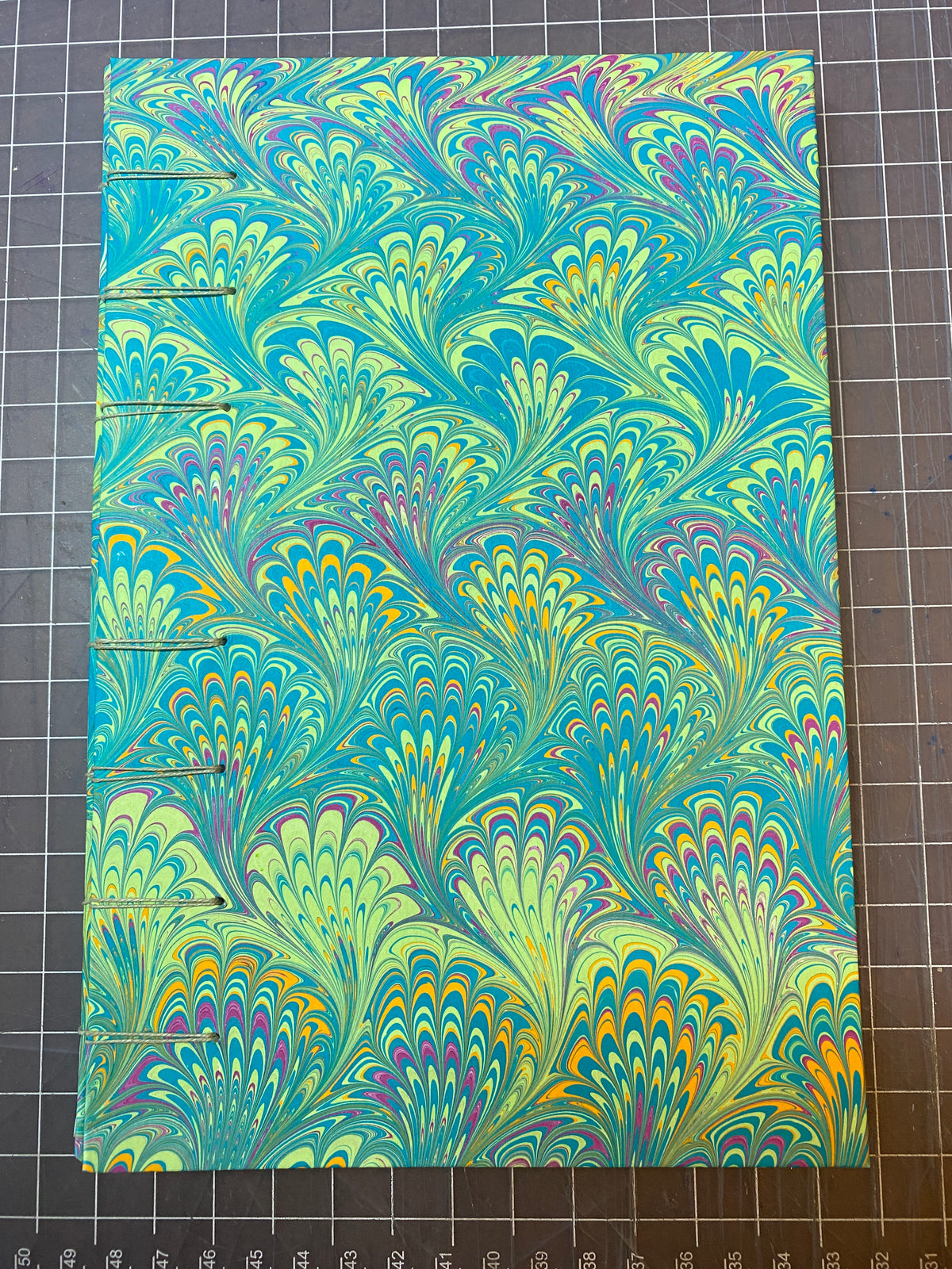 5" x 9" Marbled Criss-cross Binding