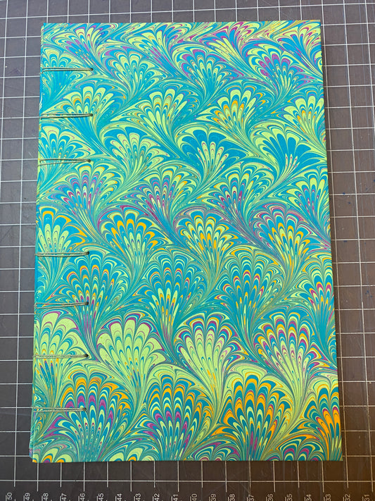 5" x 9" Marbled Criss-cross Binding