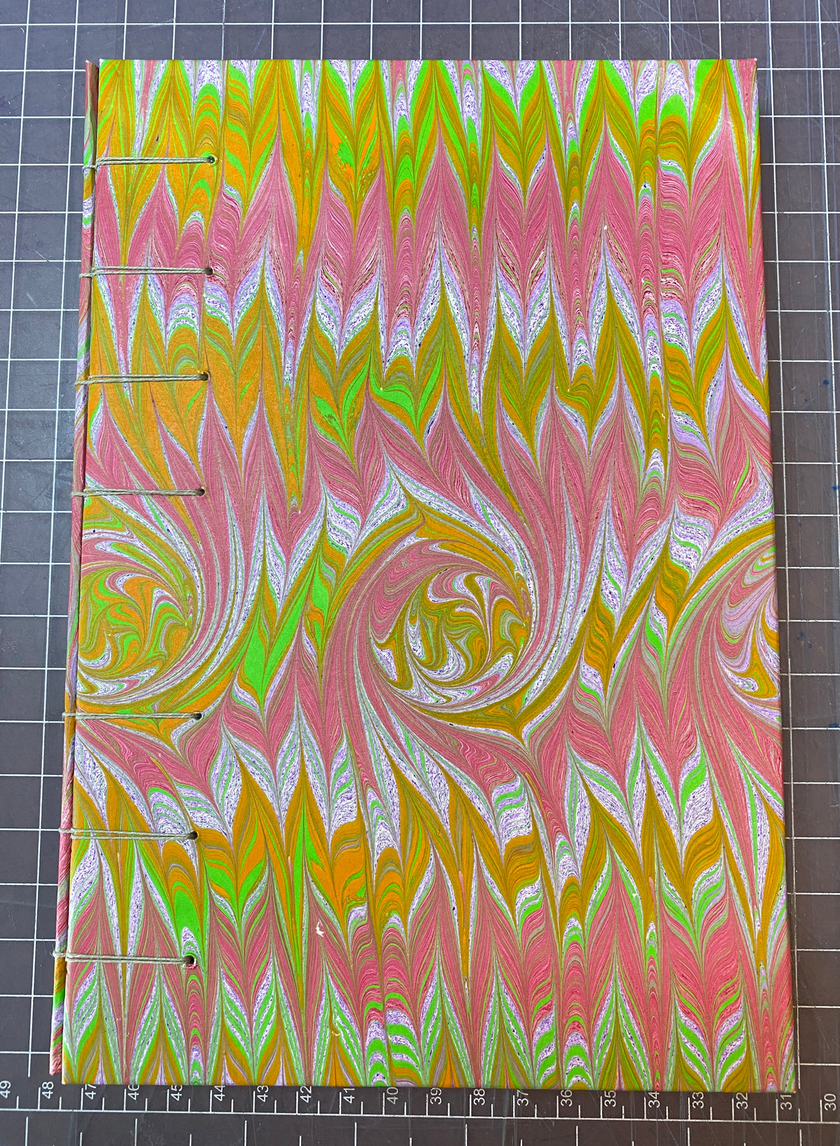 5" x 9" Marbled Criss-cross Binding