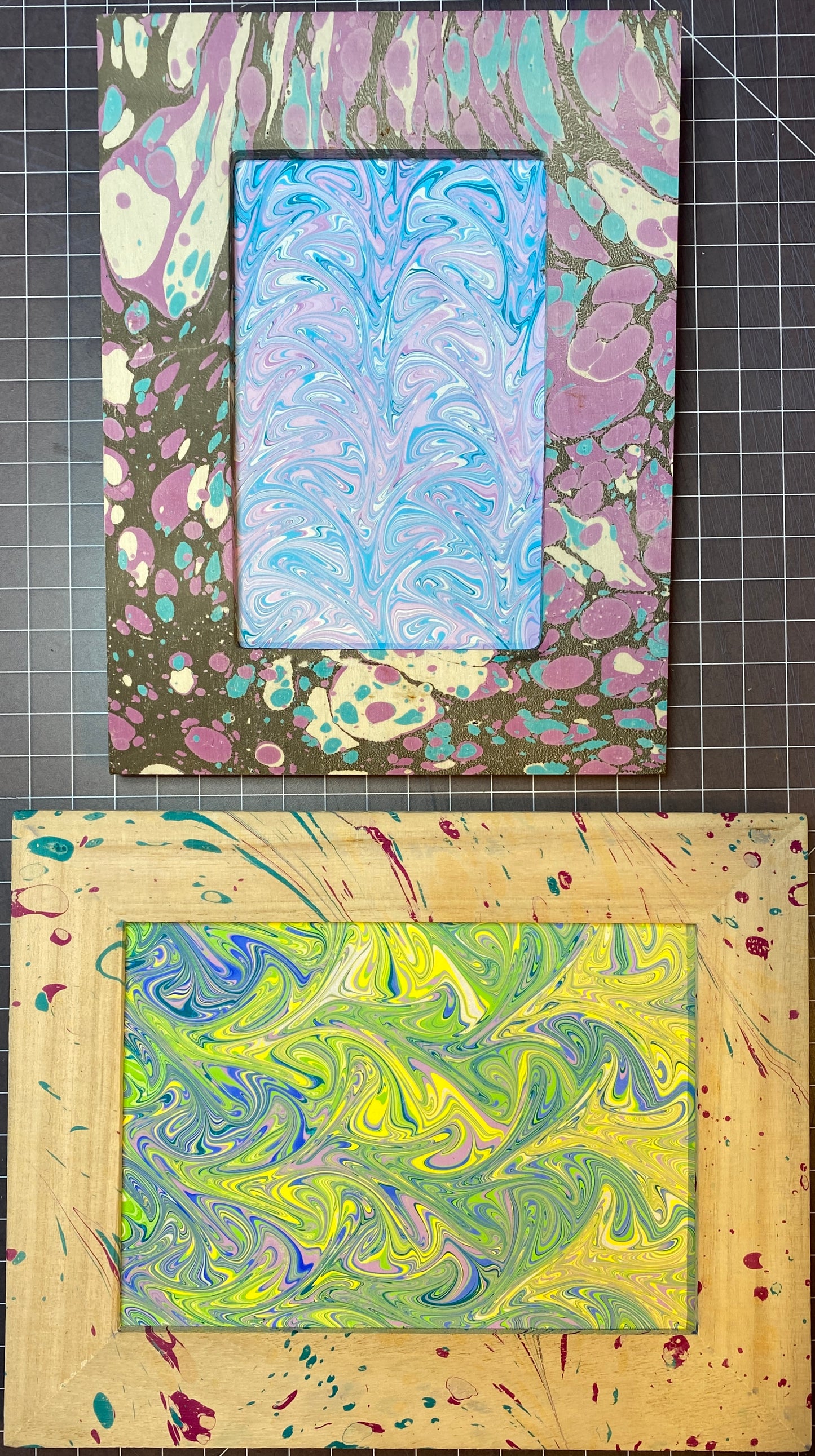 Marbled Wooden Frames (no weave)